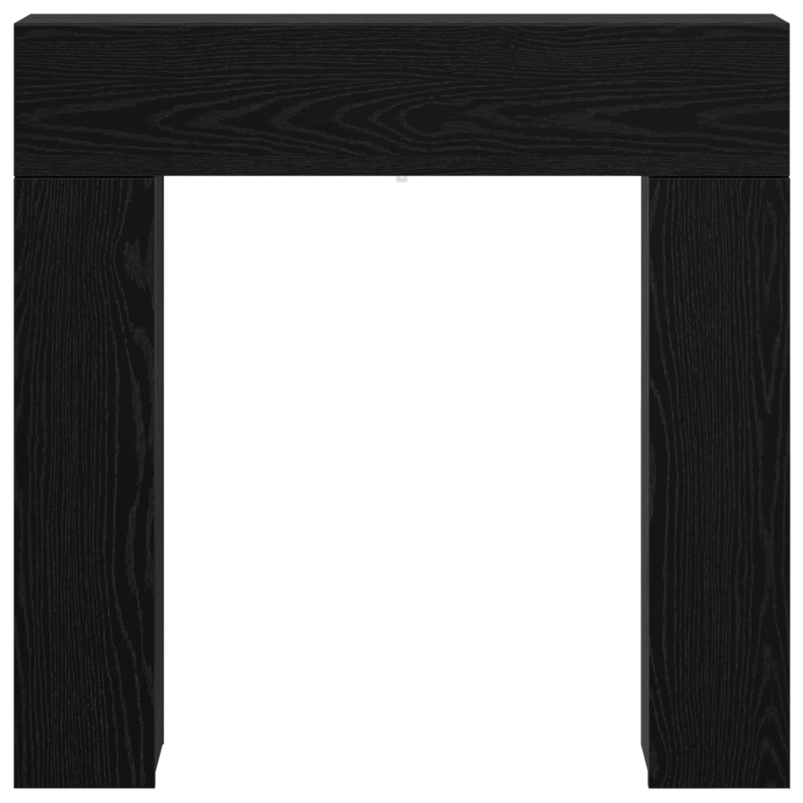 Okvir za kamin Crni hrast 102 x 18 x 100,5 cm Konstruirano drvo