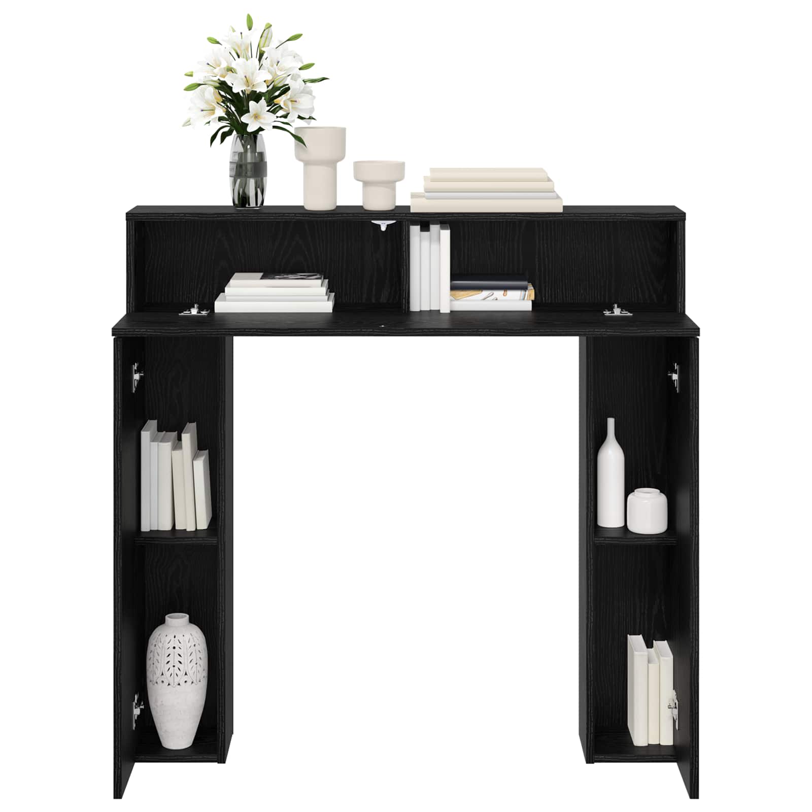 Okvir za kamin Crni hrast 102 x 18 x 100,5 cm Konstruirano drvo
