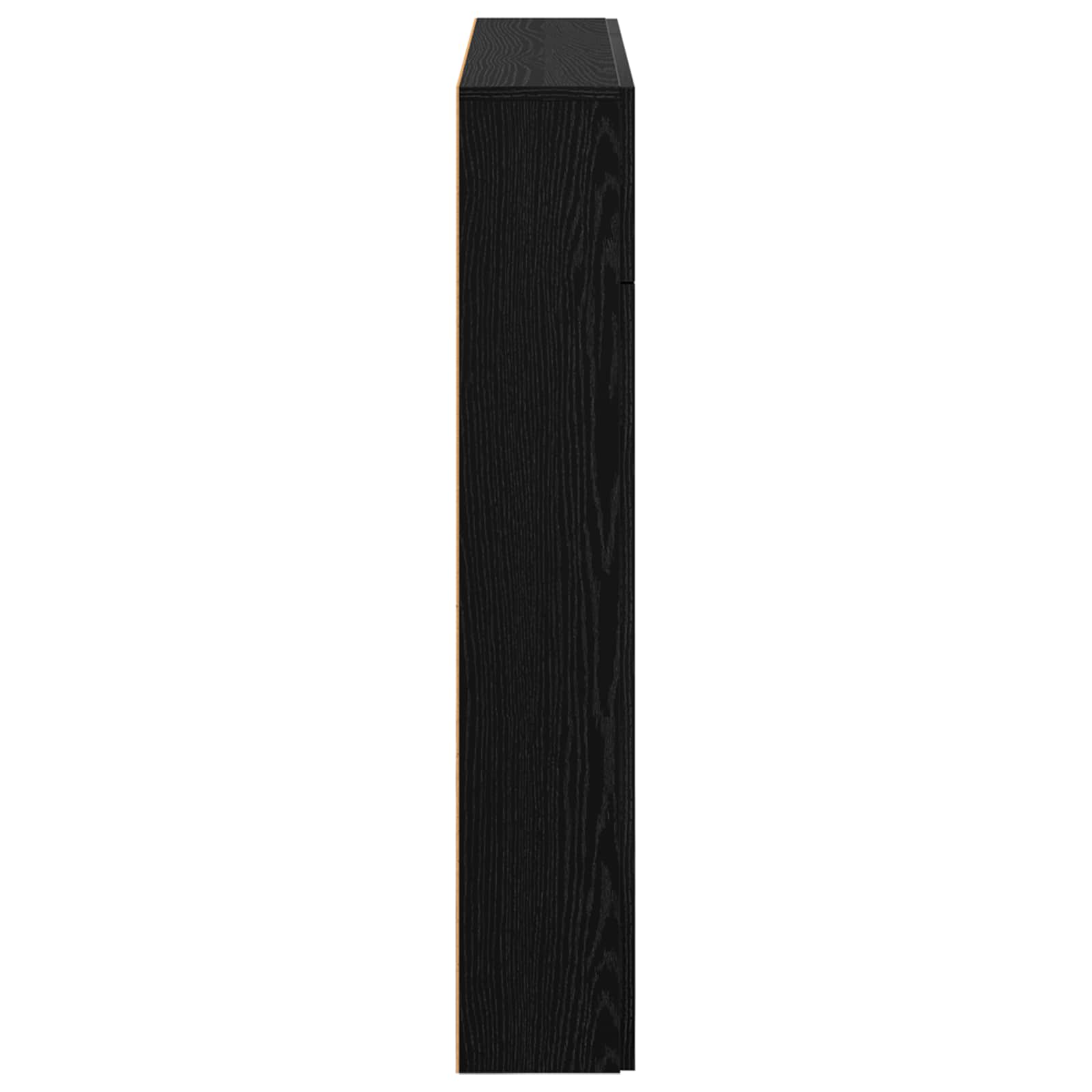 Okvir za kamin Crni hrast 102 x 18 x 100,5 cm Konstruirano drvo