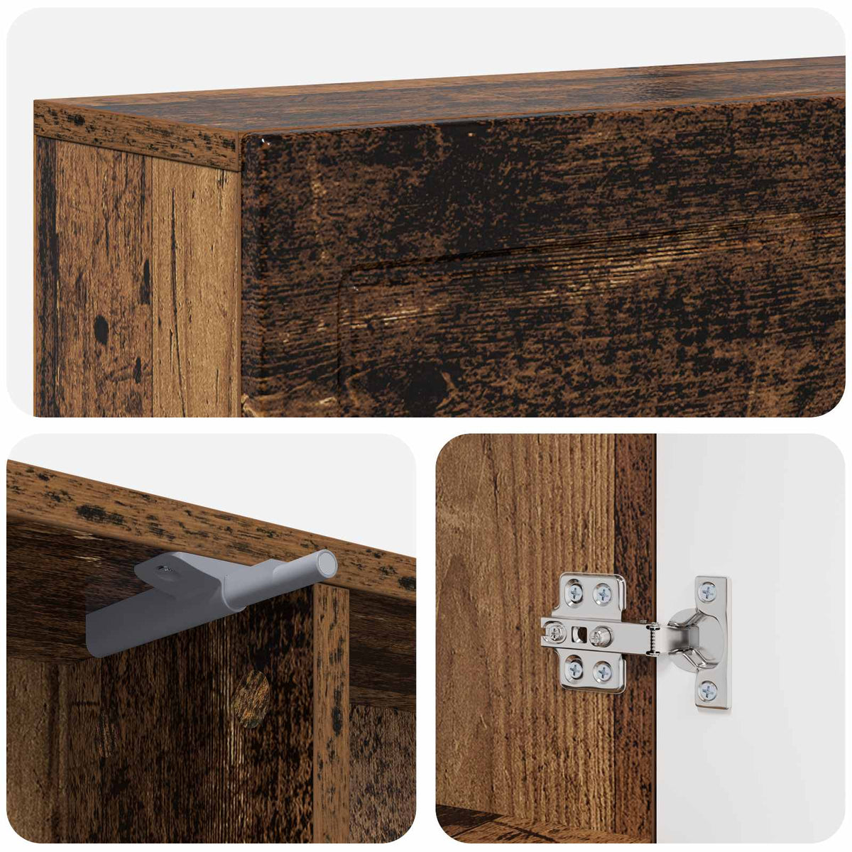 Okvir za kamin Staro drvo 102 x 18 x 100,5 cm Konstruirano drvo