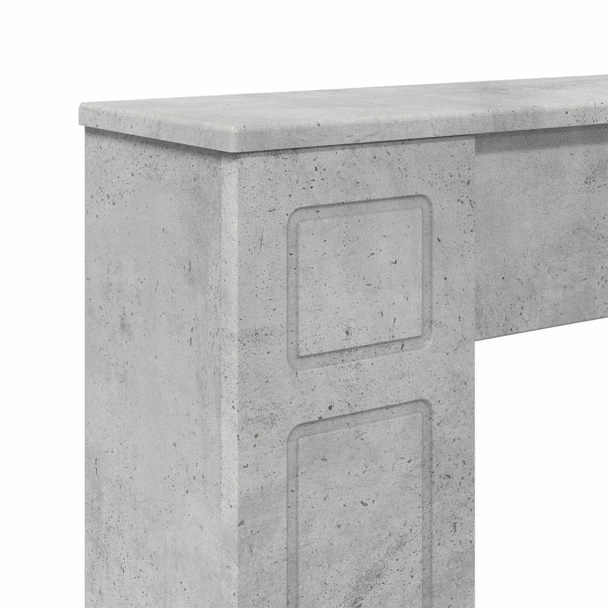 Okvir za kamin Betonska siva 100 x 20 x 100 cm