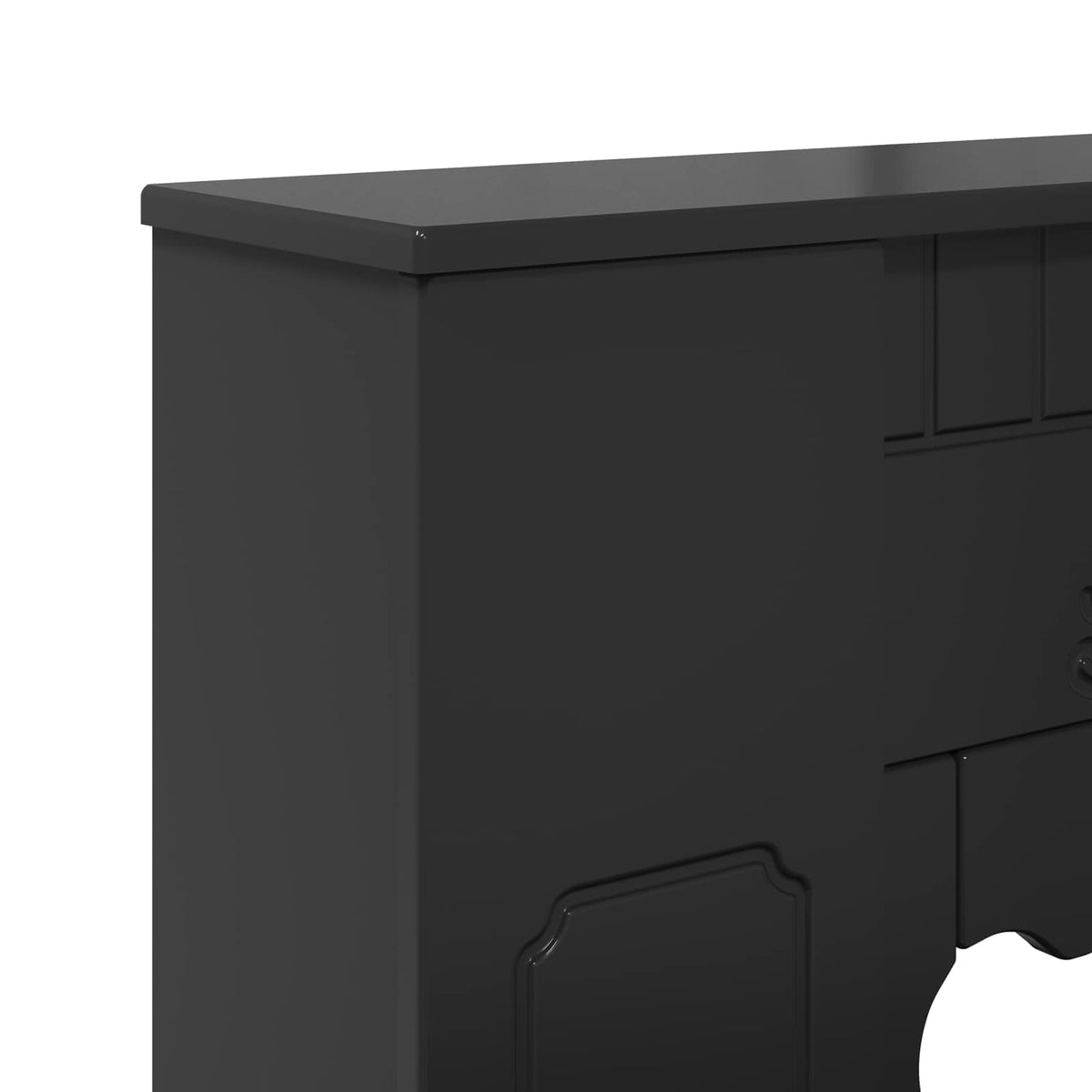 Okvir za kamin Crna 93 x 20 x 89 cm Konstruirano drvo