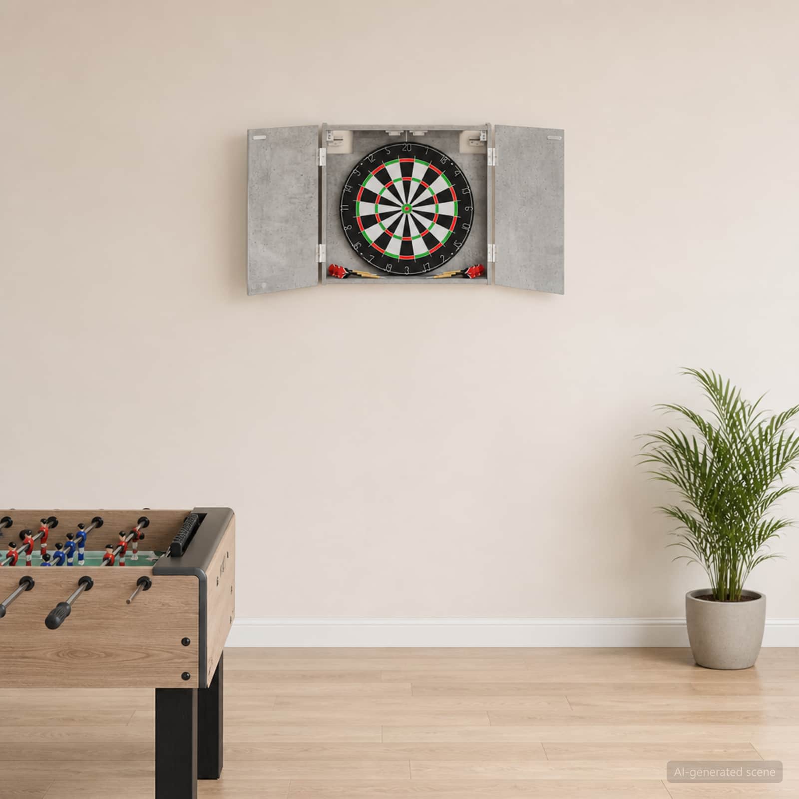 Kabinet za mete Betonska siva 56 x 12 x 53,5 cm