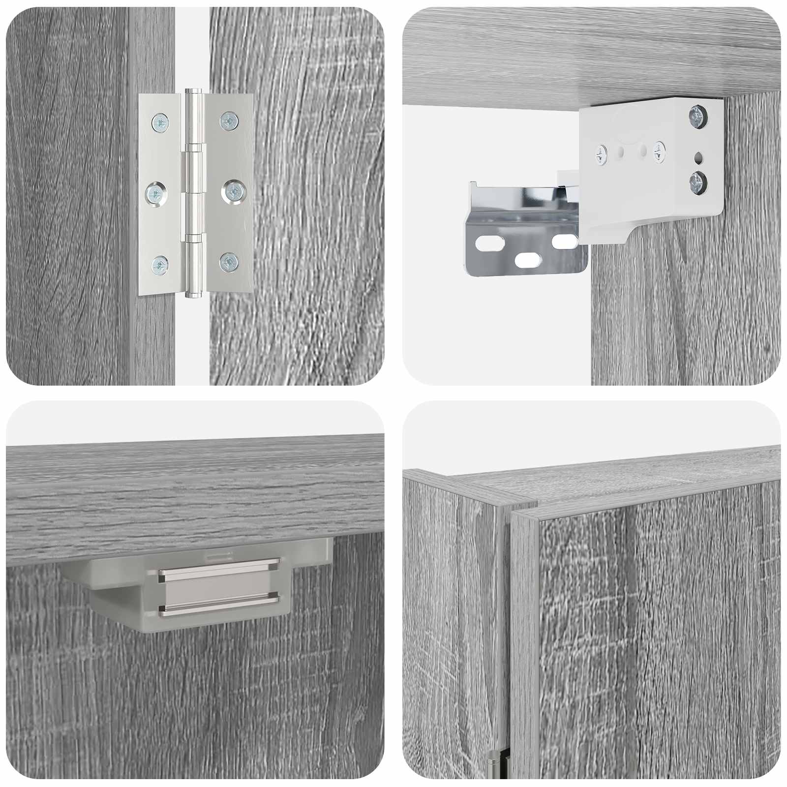 Kabinet za mete Siva Sonoma 56 x 12 x 53,5 cm Konstruirano drvo