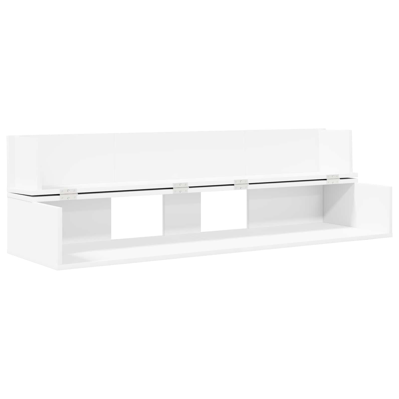 Studio radni stol Bijela 152 x 40 x 19,5 cm Konstruirano drvo