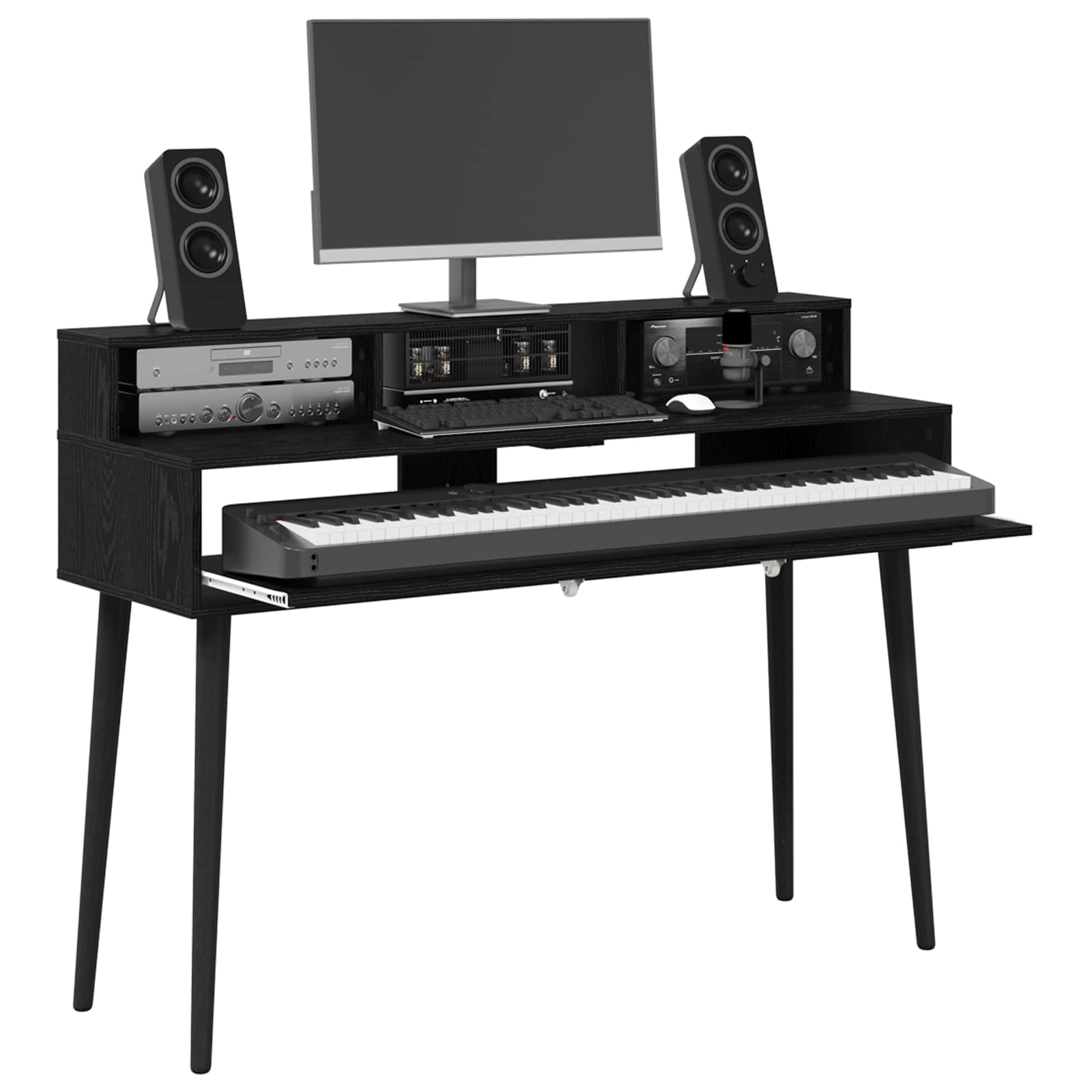 Studio radni stol Crni hrast 152 x 42,5 x 36 cm