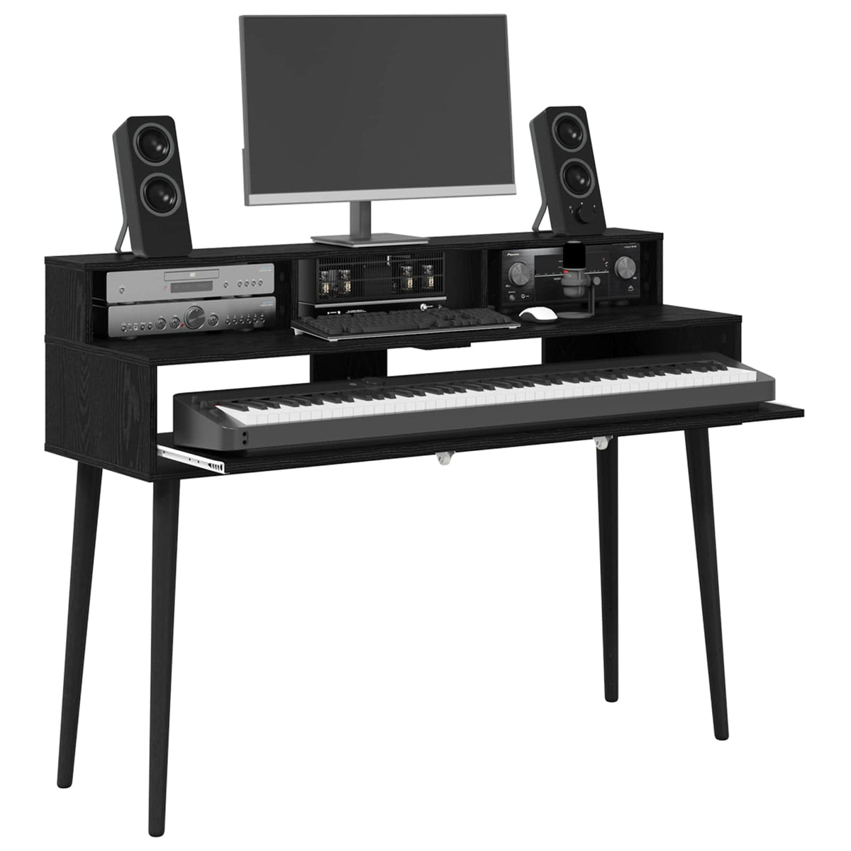 Studio radni stol Crni hrast 110 x 42,5 x 36 cm