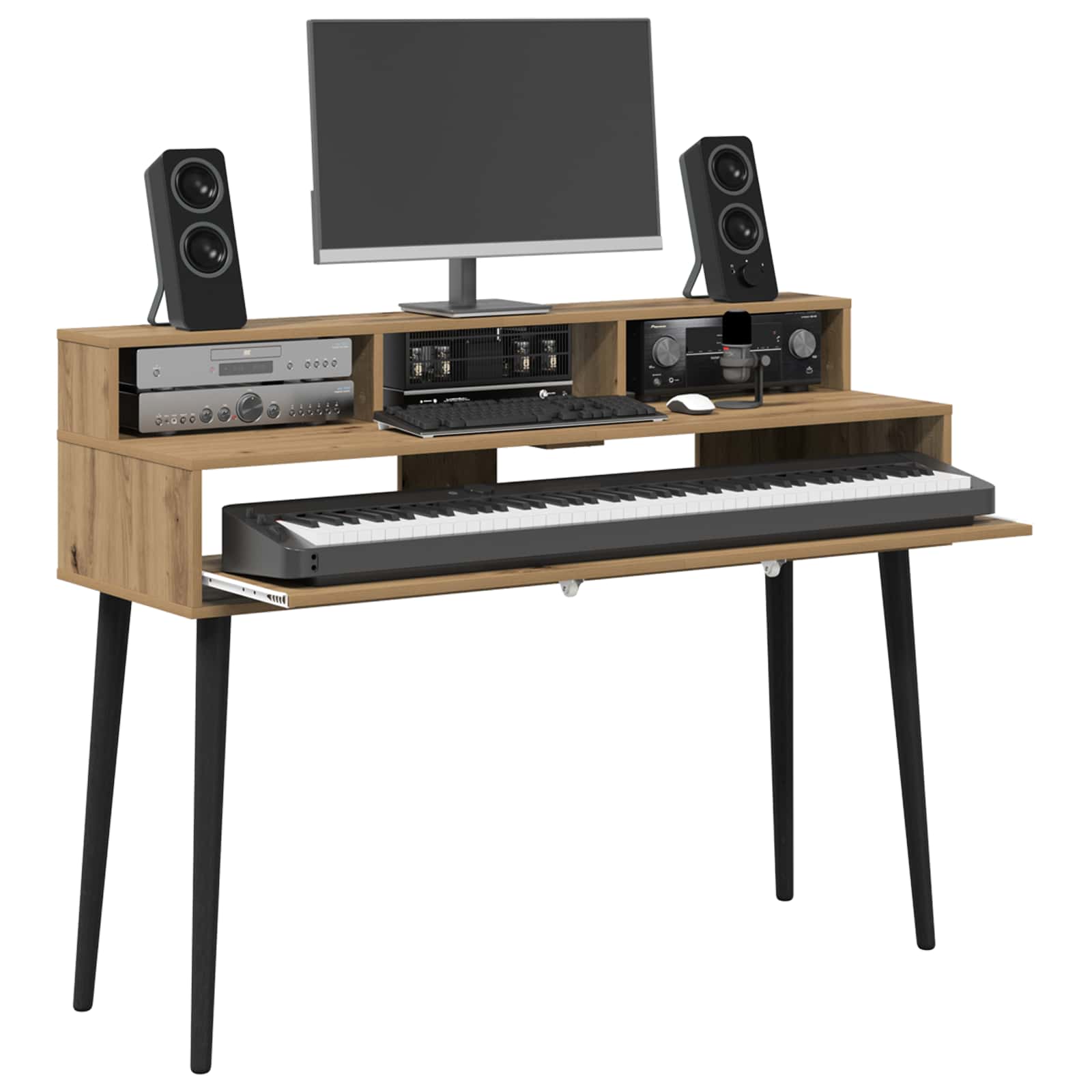 Studio radni stol Hrast artisan 110 x 42,5 x 36 cm