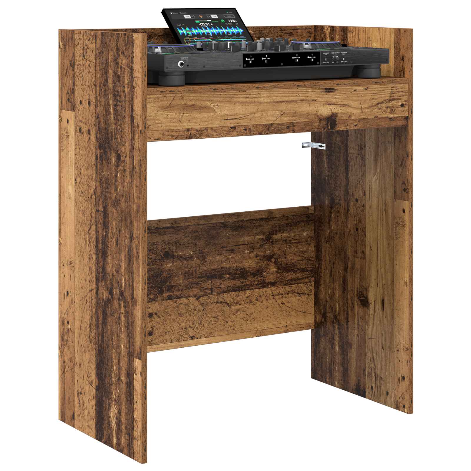DJ stol Staro drvo 102 x 45 x 102 cm Konstruirano drvo