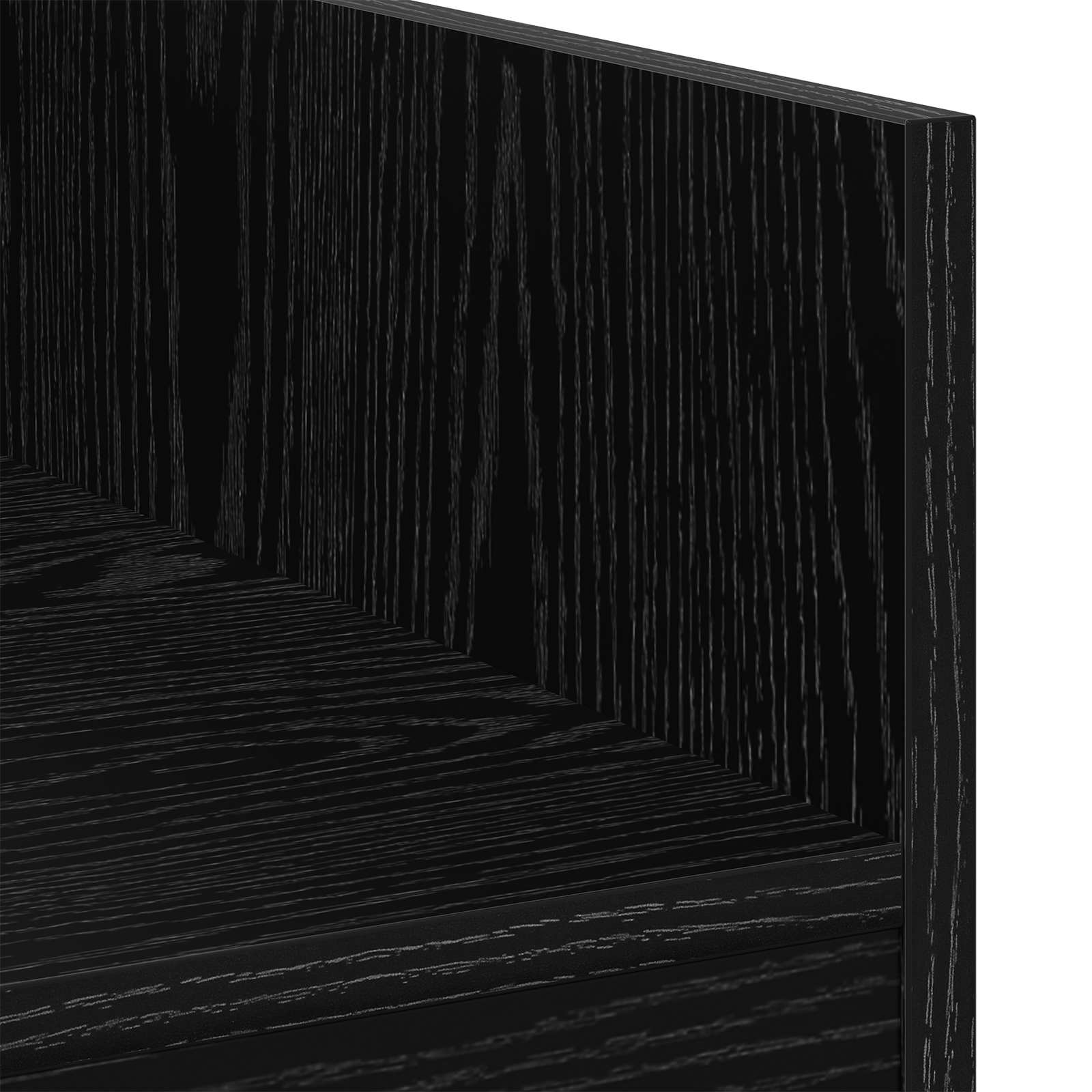 DJ stol Crni hrast 62 x 45 x 102 cm Konstruirano drvo