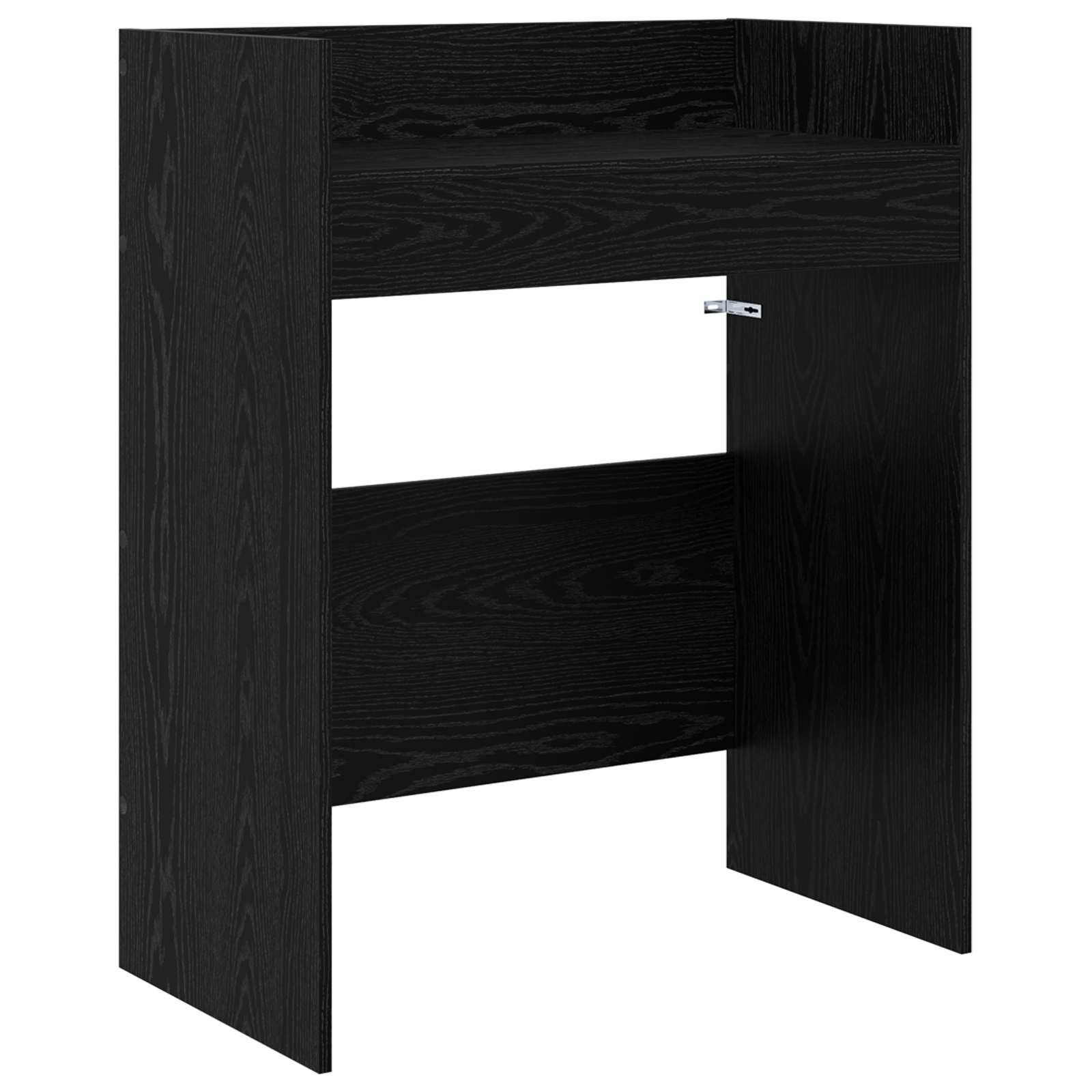 DJ stol Crni hrast 62 x 45 x 102 cm Konstruirano drvo