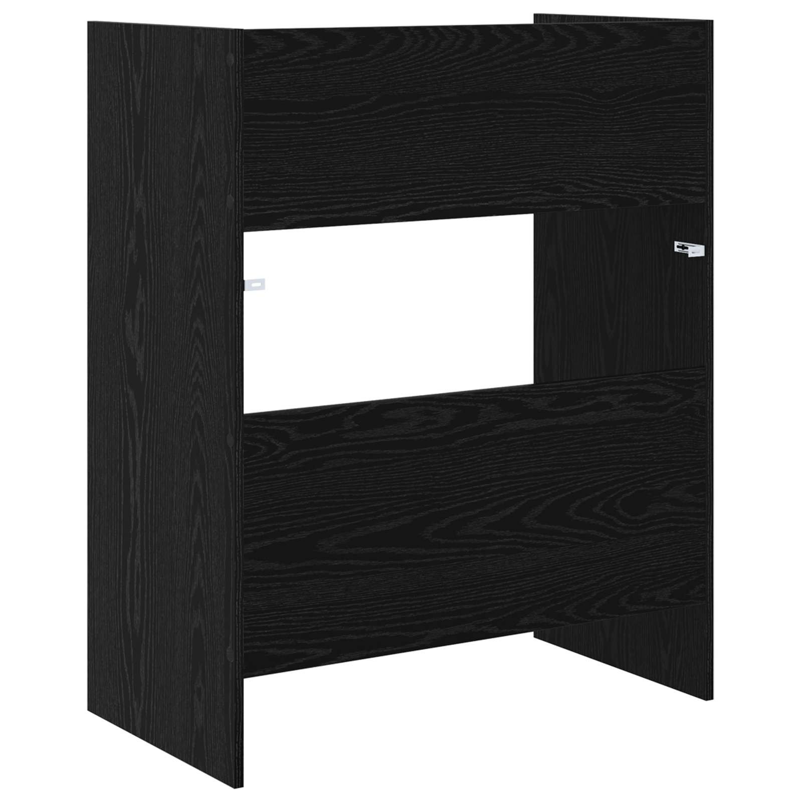 DJ stol Crni hrast 62 x 45 x 102 cm Konstruirano drvo