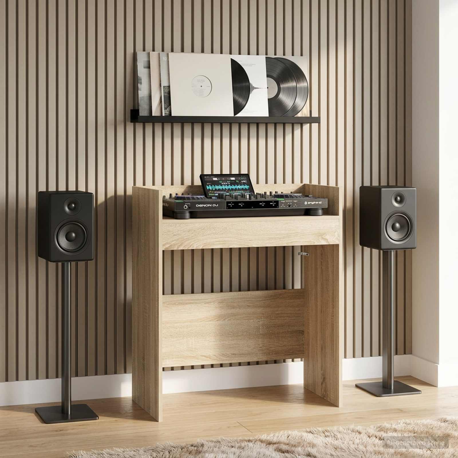 DJ stol Hrast sonoma 62 x 45 x 102 cm Konstruirano drvo