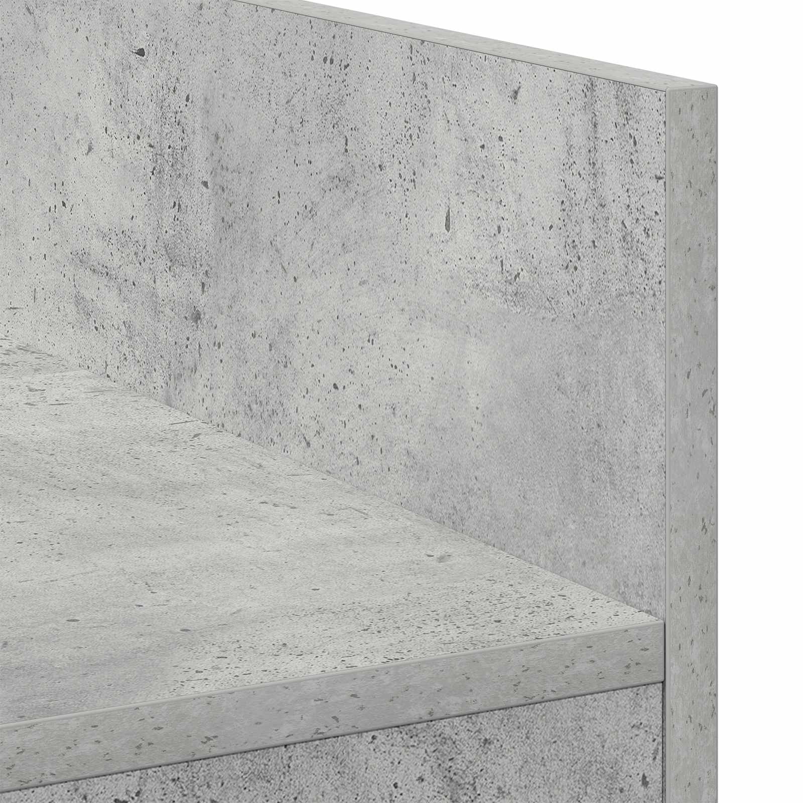DJ stol Betonska siva 62 x 45 x 102 cm Konstruirano drvo
