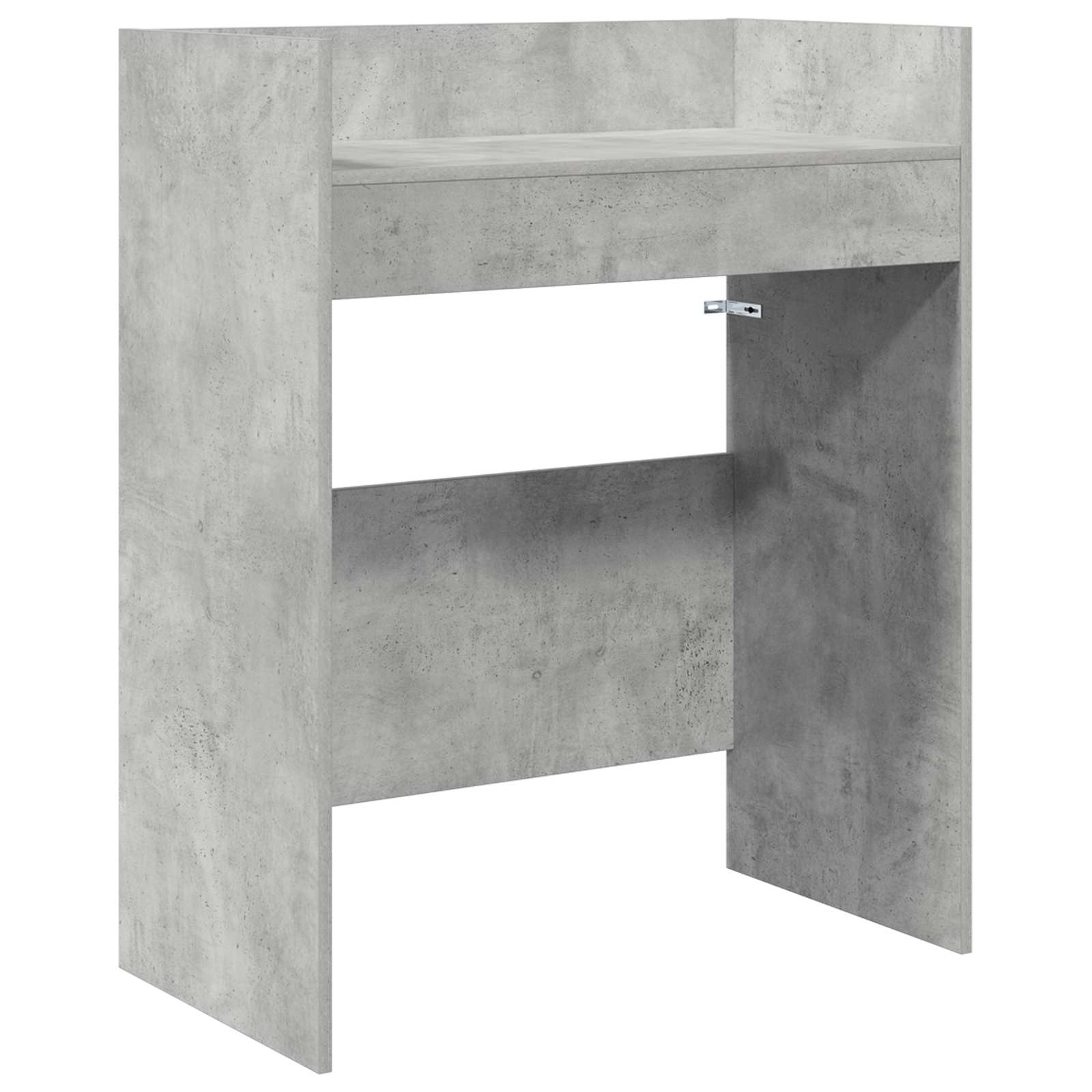 DJ stol Betonska siva 62 x 45 x 102 cm Konstruirano drvo