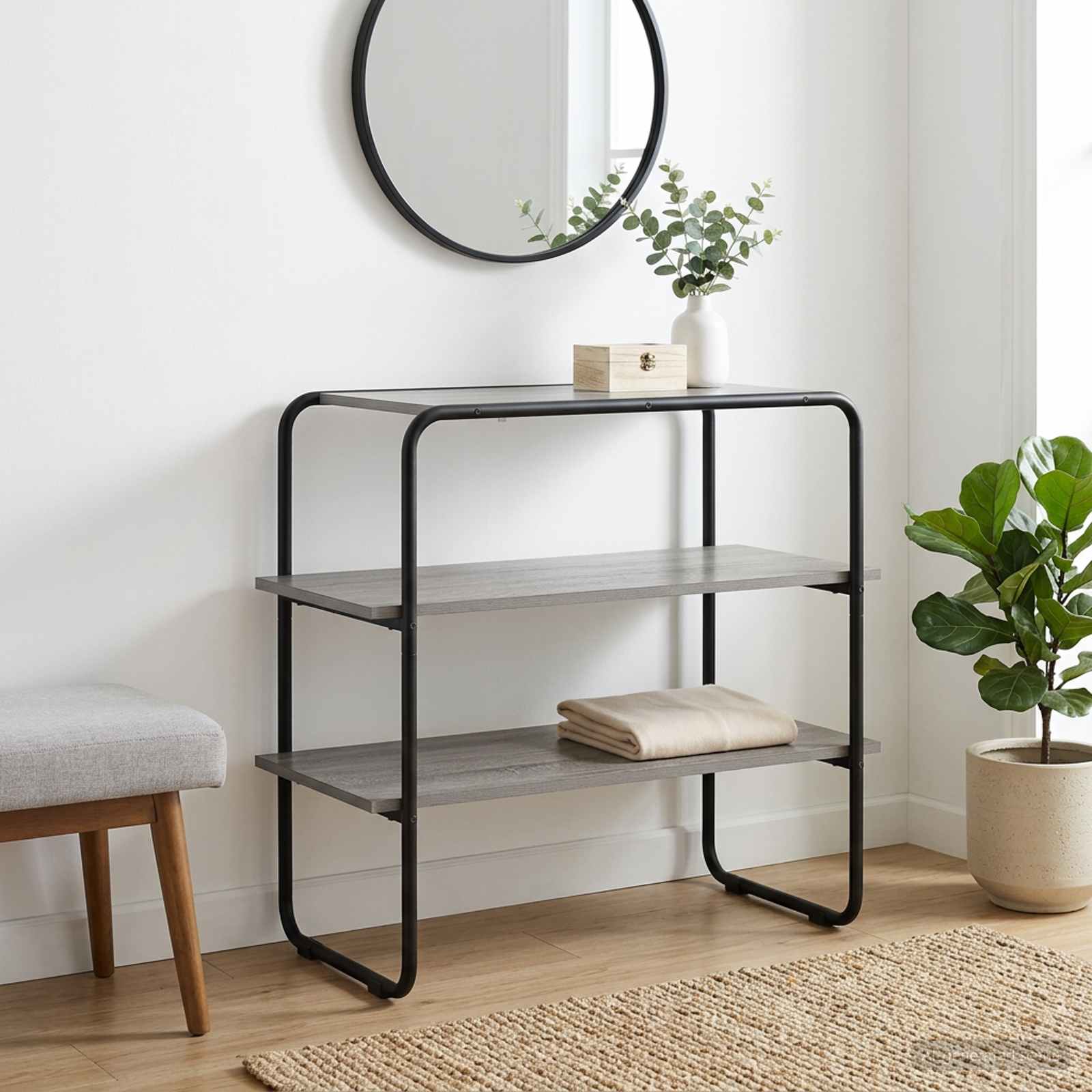 Konzolna stolica Siva Sonoma 60 x 41 x 75 cm Konstruirano drvo