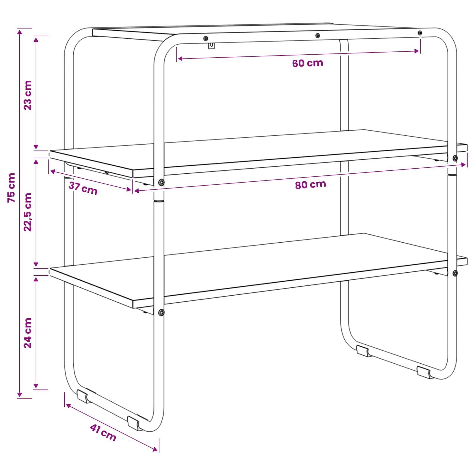 Konzolna stolica Staro drvo 80 x 41 x 75 cm Konstruirano drvo