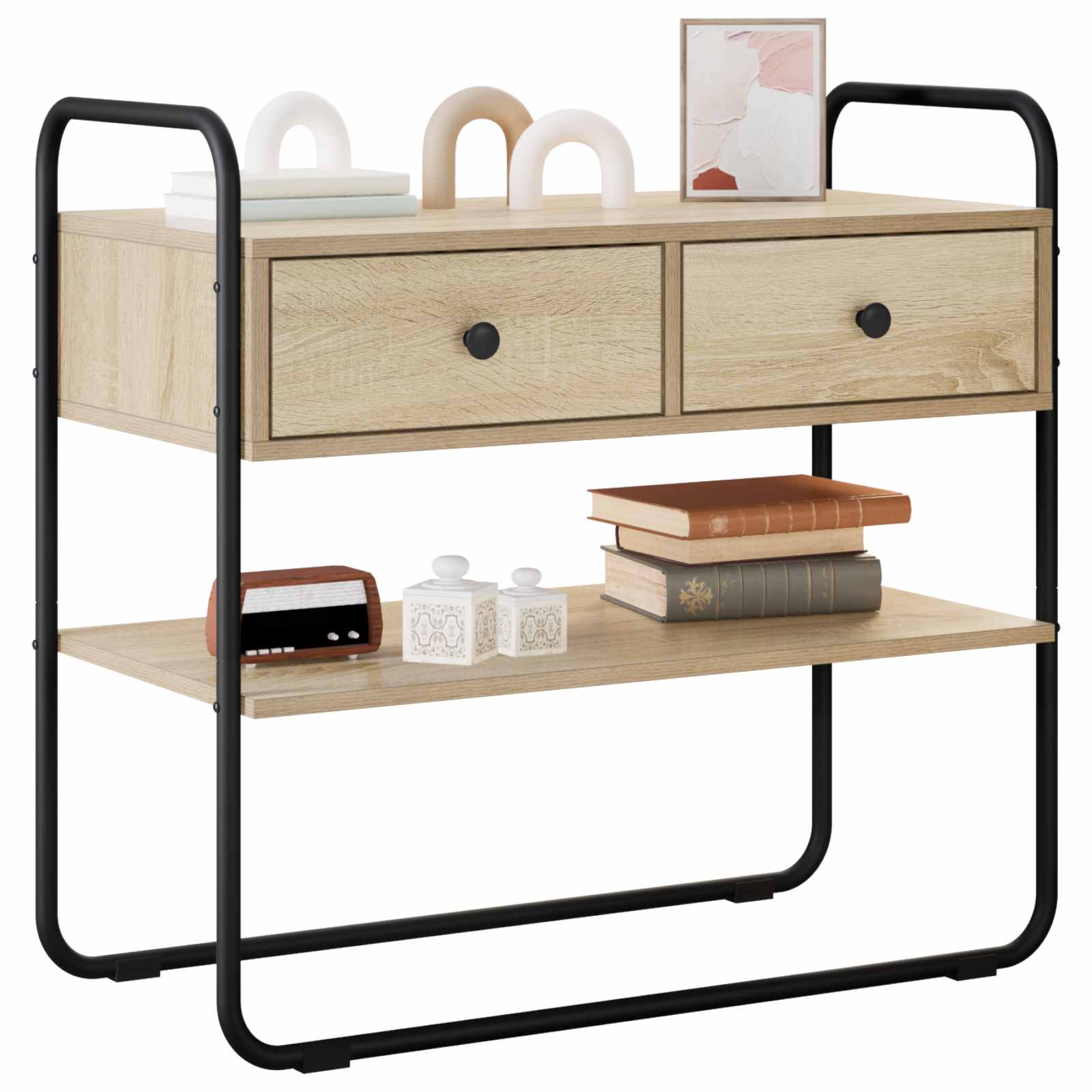 Konzolna stolica Hrast sonoma 80 x 40 x 75 cm Konstruirano drvo
