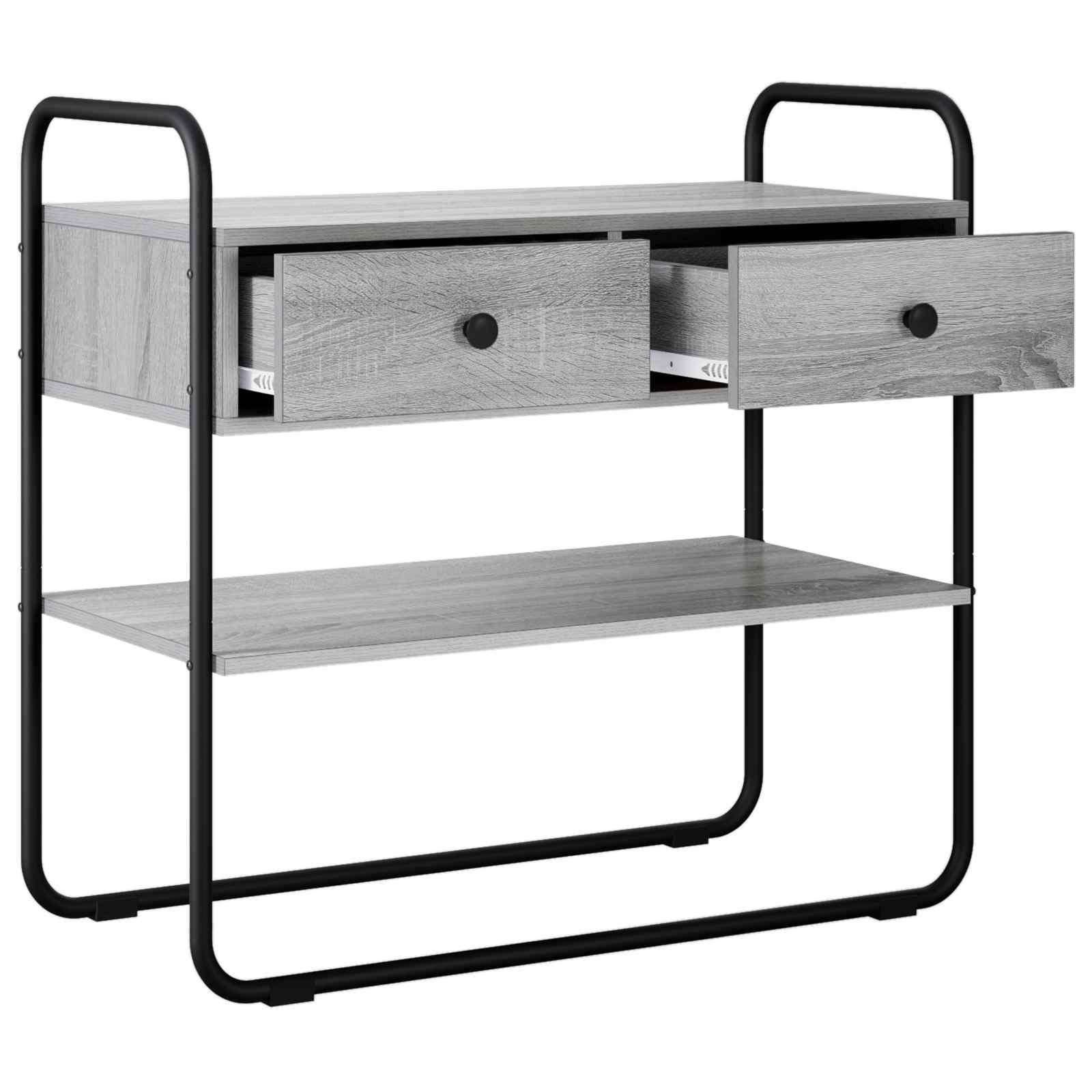 Konzolna stolica Siva Sonoma 80 x 40 x 75 cm Konstruirano drvo