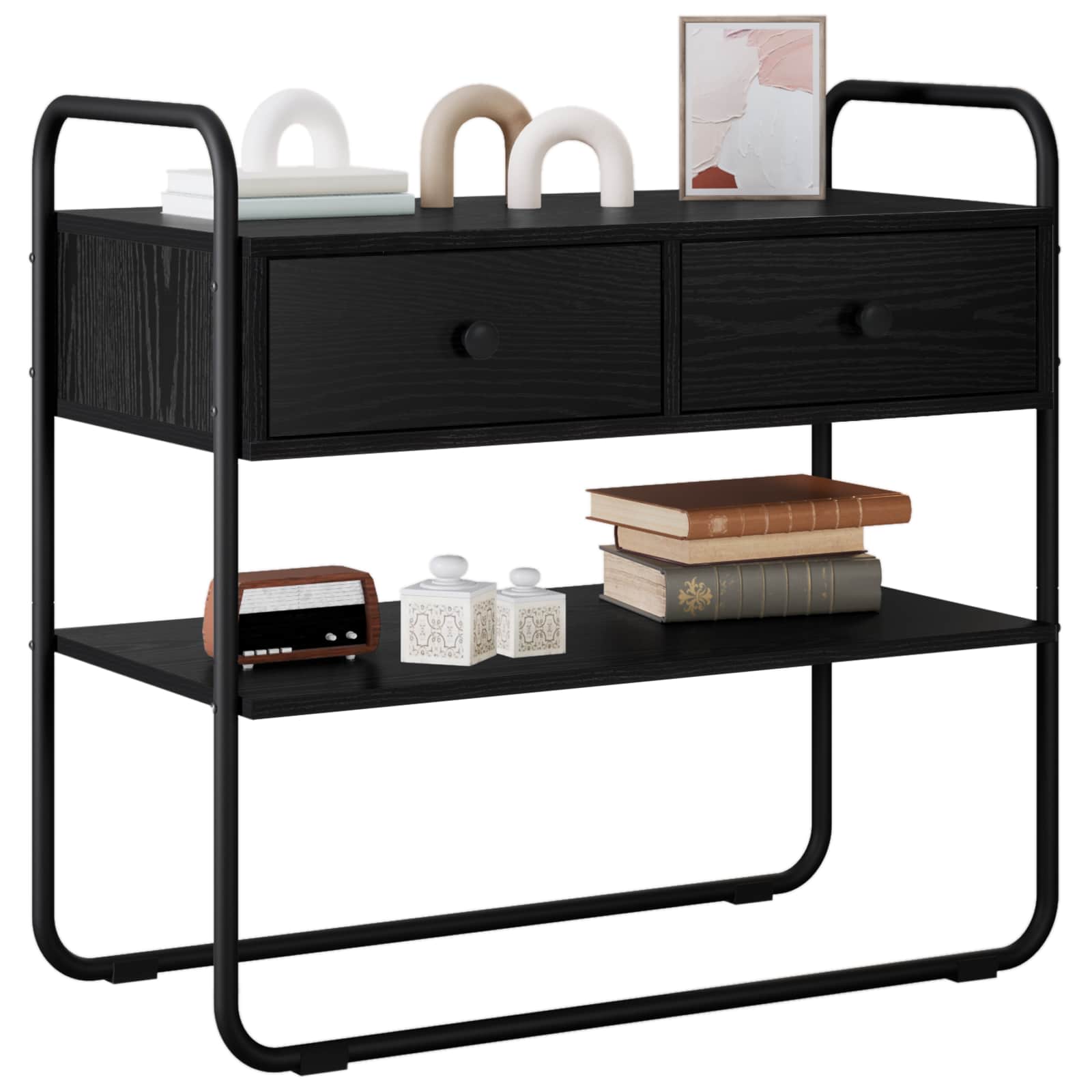 Konzolna stolica Crni hrast 100 x 40 x 75 cm Konstruirano drvo