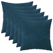 Presvlaka za jastuk 6 pcs HEERLEN Plava 30 x 30 cm Baršun