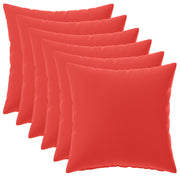 Presvlaka za jastuk 6 pcs HEERLEN Crvena 30 x 30 cm Poliester