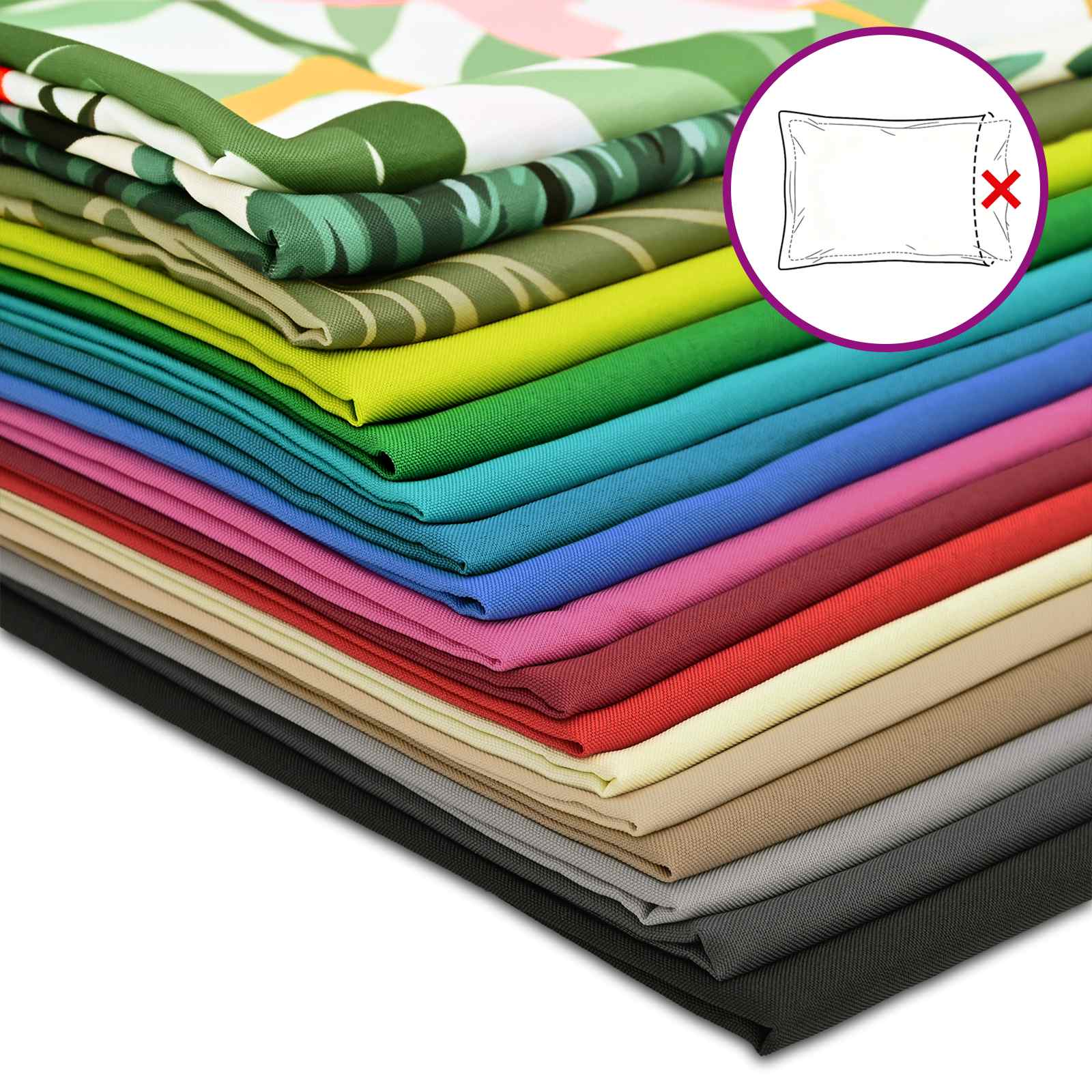 Presvlaka za jastuk 6 pcs HEERLEN Crvena 30 x 30 cm Poliester