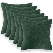 Presvlaka za jastuk 6 pcs HEERLEN Tamnozelena 30 x 30 cm Bouclé
