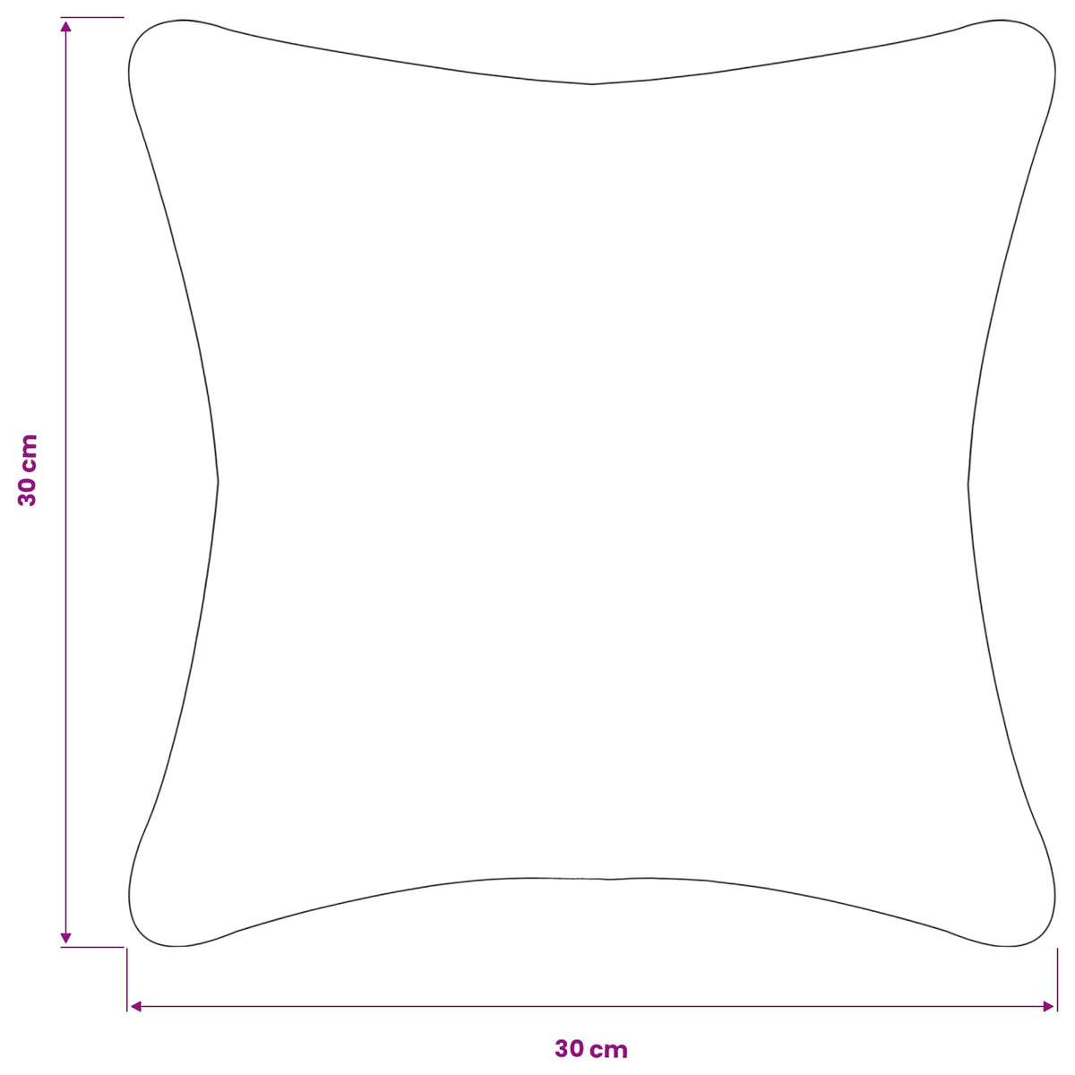 Presvlaka za jastuk 6 pcs HEERLEN Tamnozelena 30 x 30 cm Bouclé