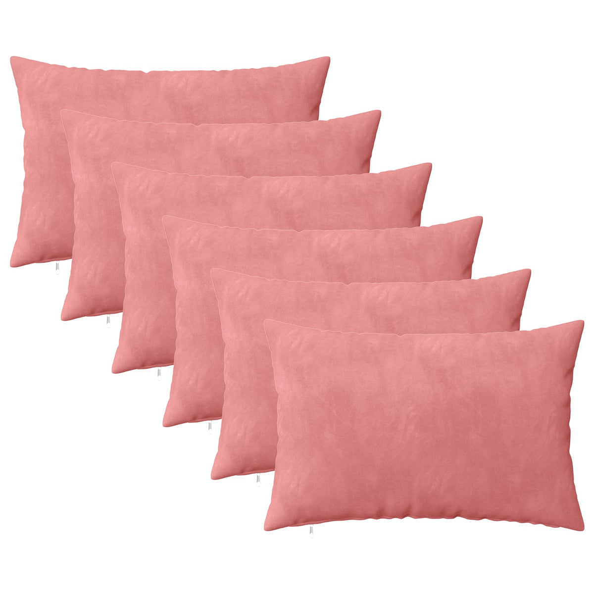 Presvlaka za jastuk 6 pcs HEERLEN Ružičasta 30 x 50 cm Baršun