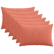 Presvlaka za jastuk 6 pcs HEERLEN Crvena narančasta 30 x 50 cm