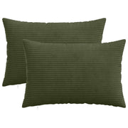 Presvlaka za jastuk 2 pcs HEERLEN Zelena 30 x 50 cm Kord