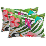 Presvlaka za jastuk 2 pcs HEERLEN Crna 30 x 50 cm Poliester