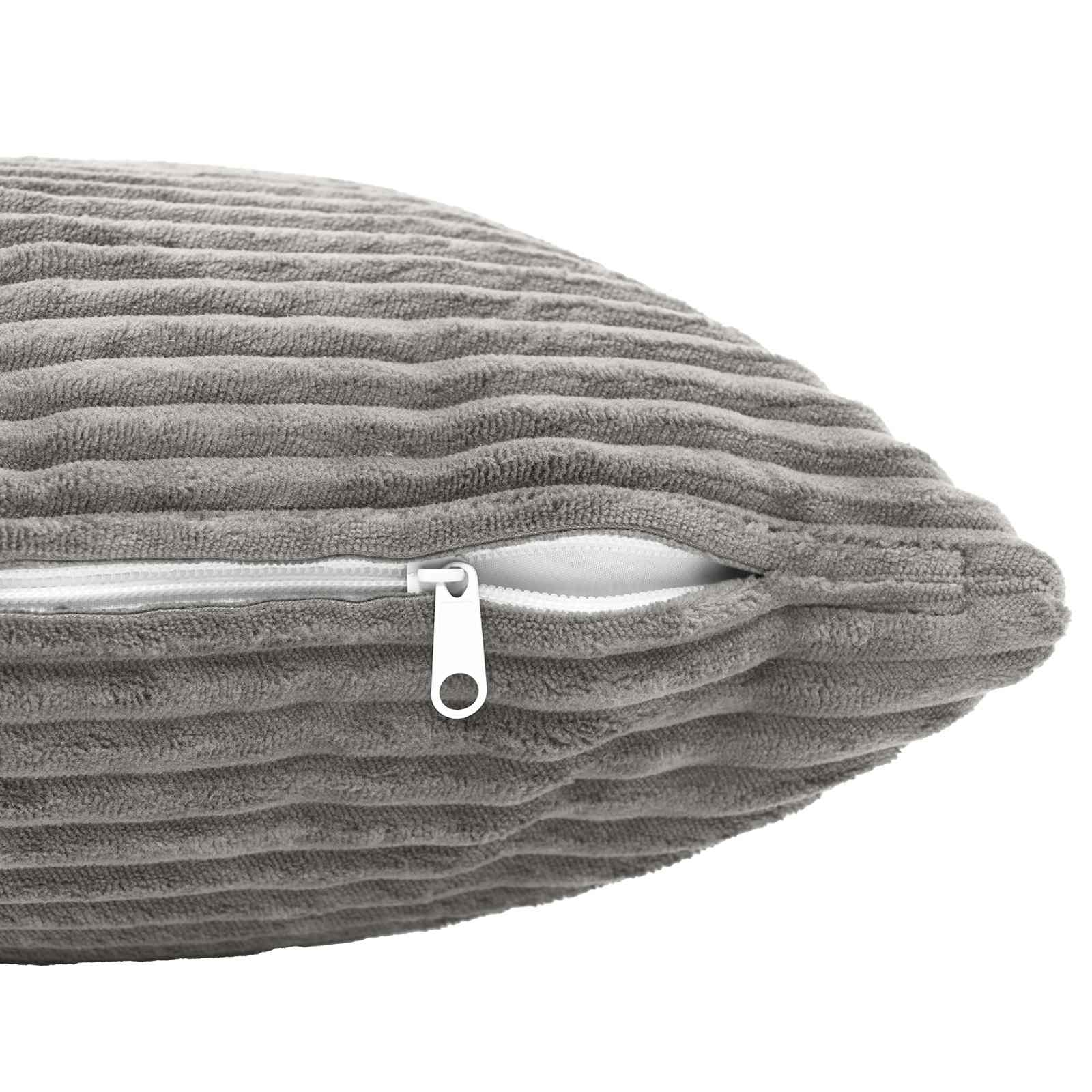 Presvlaka za jastuk 2 pcs HEERLEN Svjetlosiva 35 x 35 cm Kord