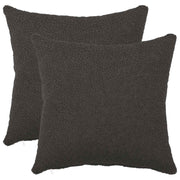 Presvlaka za jastuk 2 pcs HEERLEN Tamnosiva 35 x 35 cm Bouclé