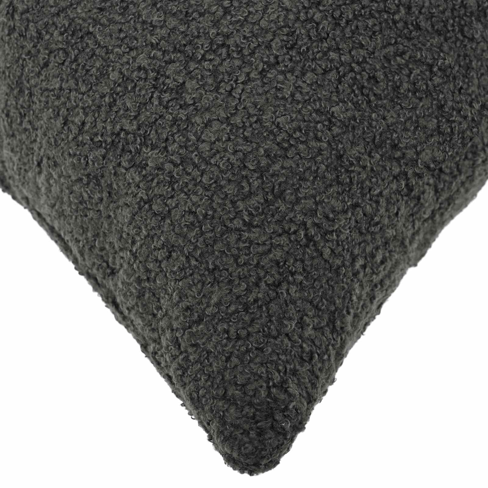Presvlaka za jastuk 6 pcs HEERLEN Tamnosiva 35 x 35 cm Bouclé