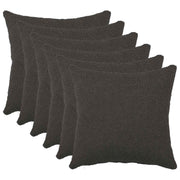 Presvlaka za jastuk 6 pcs HEERLEN Tamnosiva 35 x 35 cm Bouclé