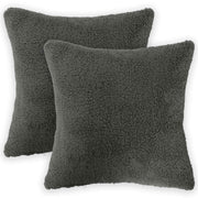 Presvlaka za jastuk 2 pcs HEERLEN Tamnosiva 35 x 35 cm Bouclé