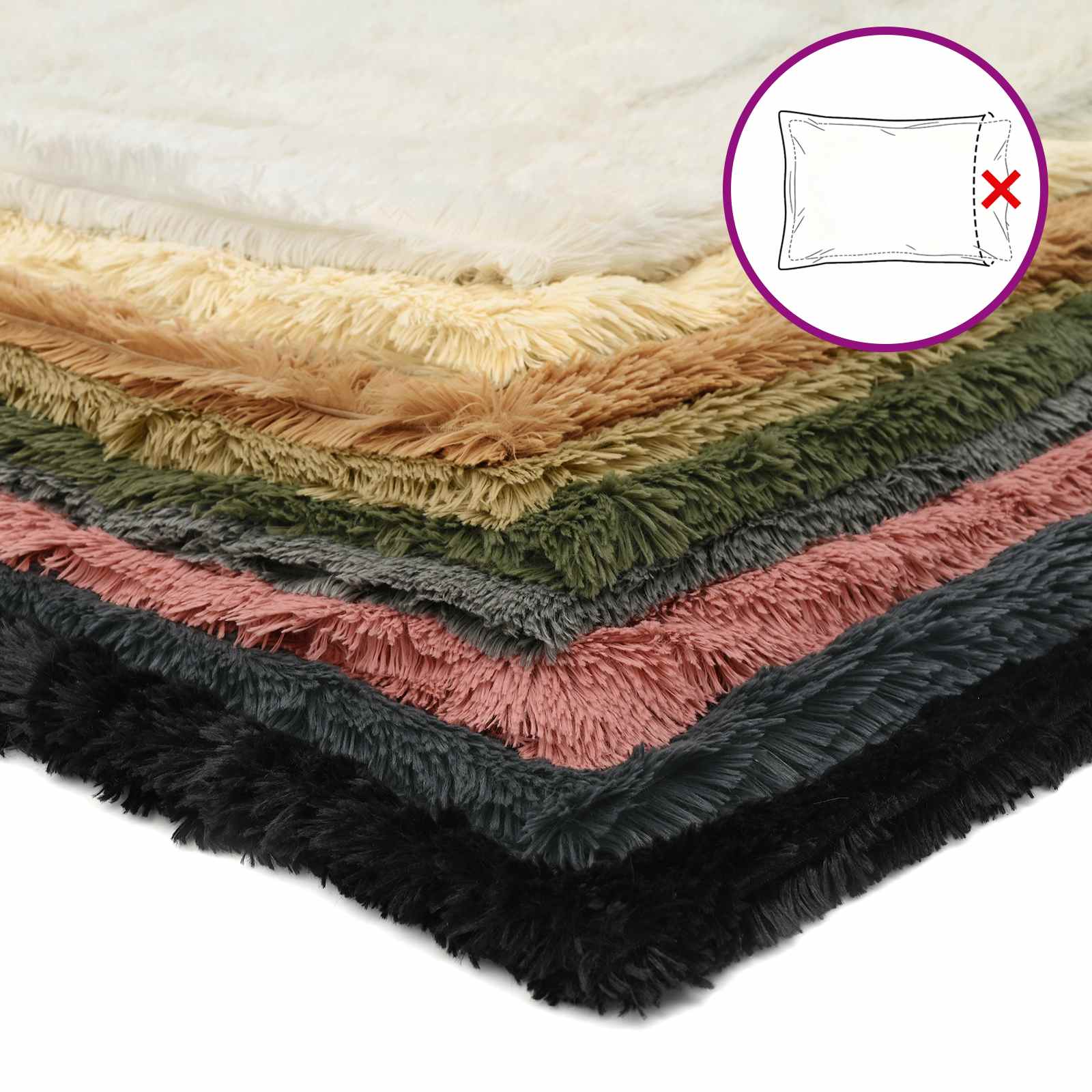 Presvlaka za jastuk 2 pcs HEERLEN Svijetlo zelena 35 x 35 cm