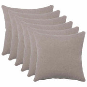 Presvlaka za jastuk 6 pcs HEERLEN Svjetlosiva 40 x 40 cm Bouclé