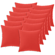Presvlaka za jastuk 12 pcs HEERLEN Crvena 40 x 40 cm Poliester