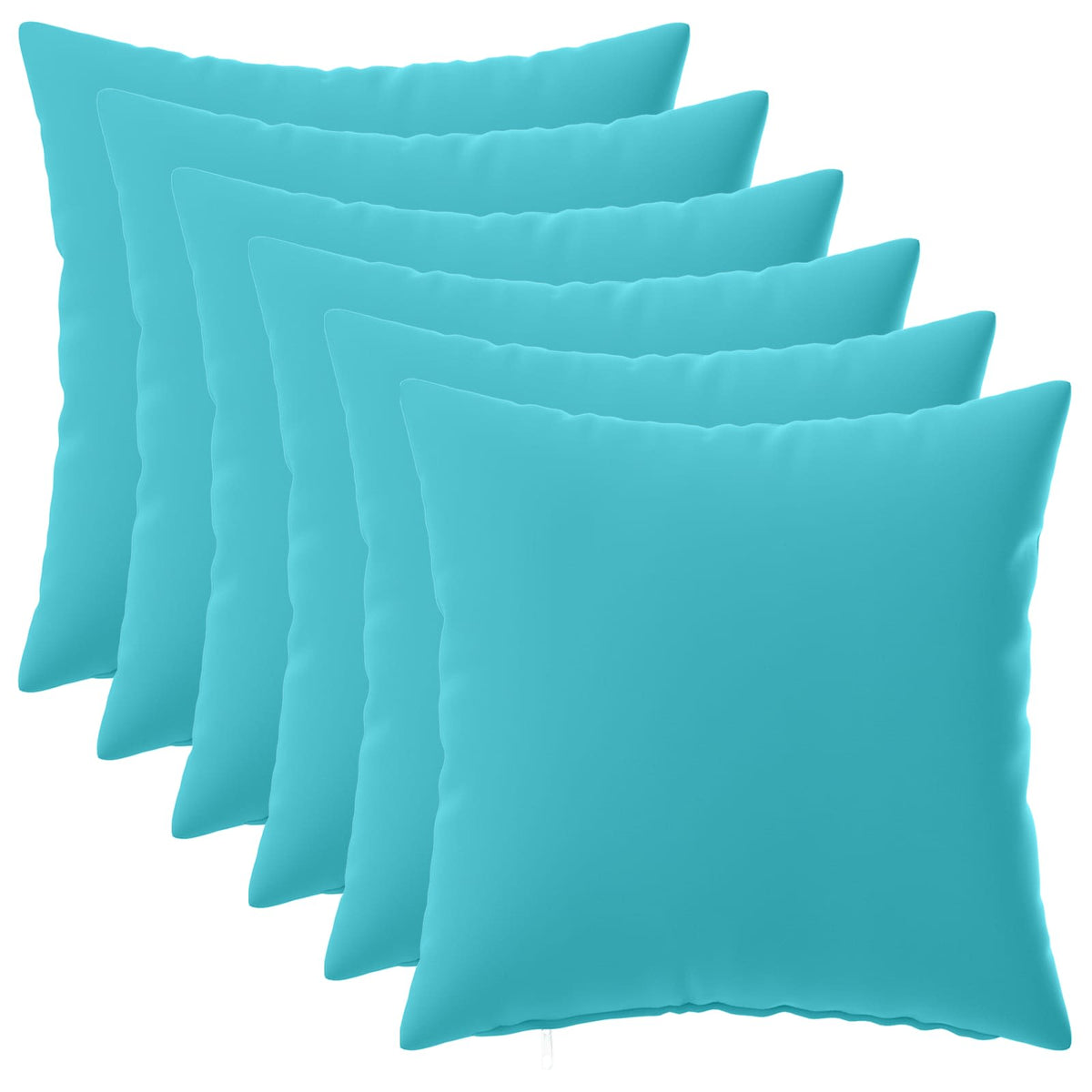 Presvlaka za jastuk 6 pcs HEERLEN Tirkizna 40 x 40 cm Poliester