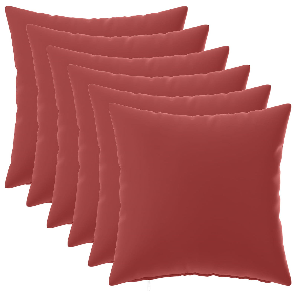 Presvlaka za jastuk 6 pcs HEERLEN Vinska crvena 40 x 40 cm