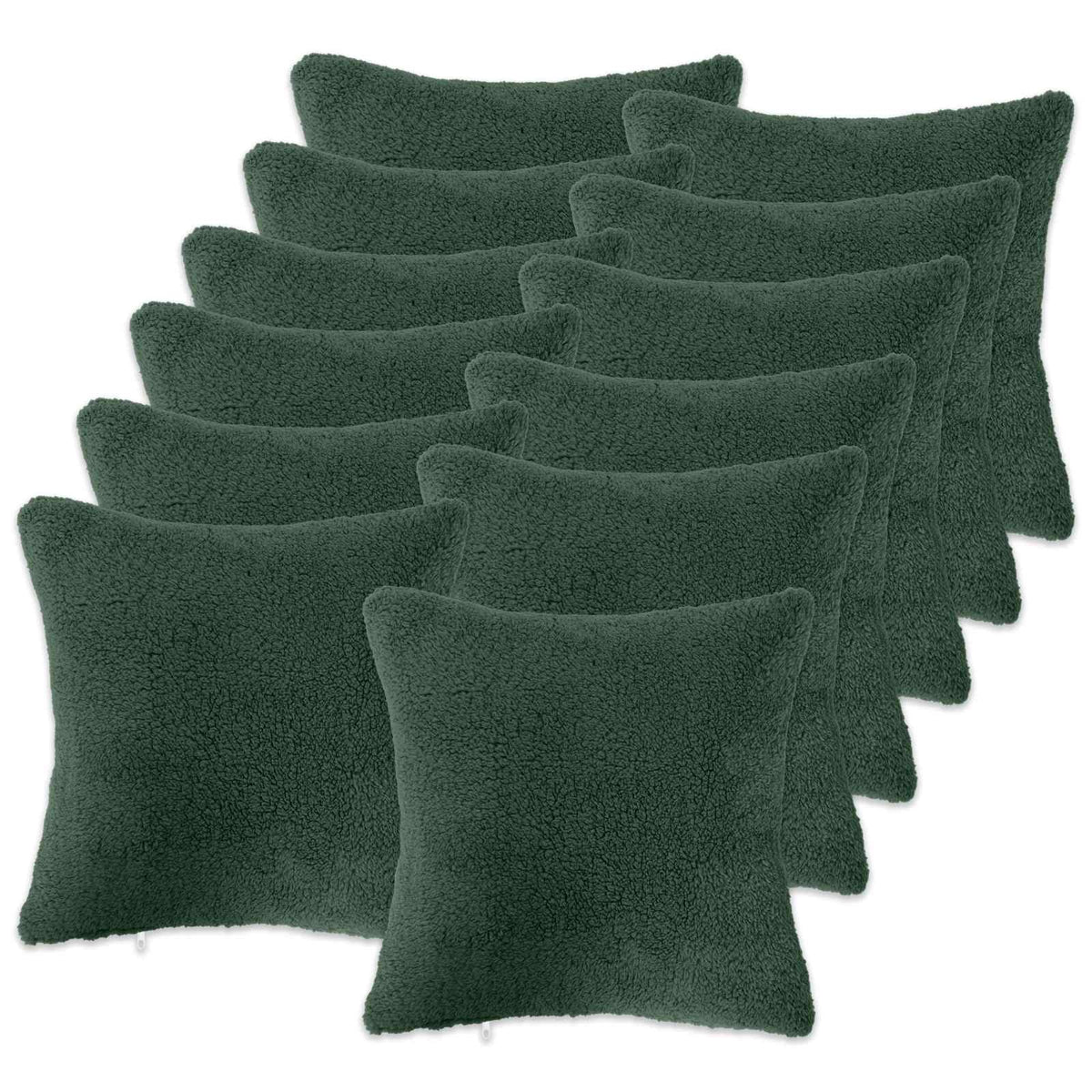 Presvlaka za jastuk 12 pcs HEERLEN Tamnozelena 40 x 40 cm