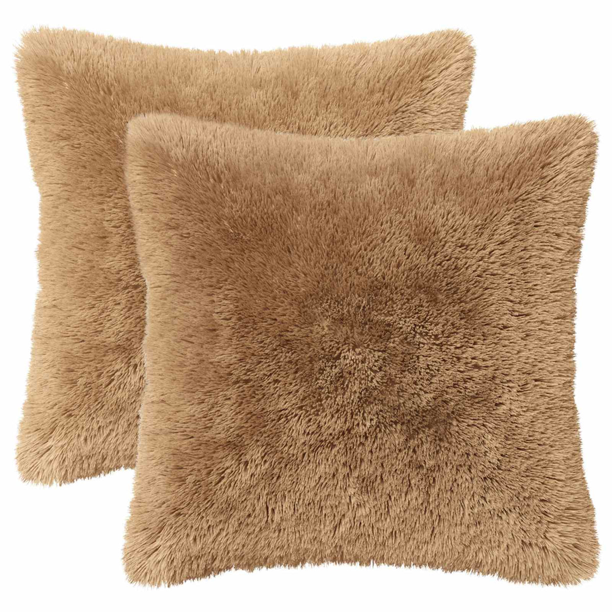 Presvlaka za jastuk 2 pcs HEERLEN Sivosmeđa 40 x 40 cm PV flis
