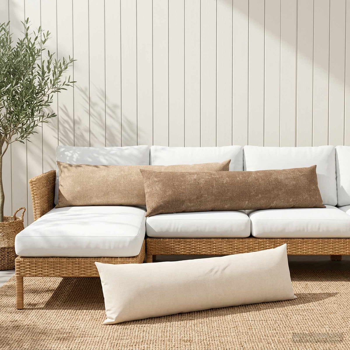 Presvlaka za jastuk 2 kom. HEERLEN Krem 40 x 145 cm