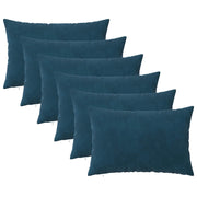 Presvlaka za jastuk 6 pcs HEERLEN Plava 40 x 60 cm Baršun