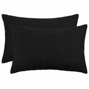 Presvlaka za jastuk 2 pcs HEERLEN Crna 40 x 60 cm Bouclé