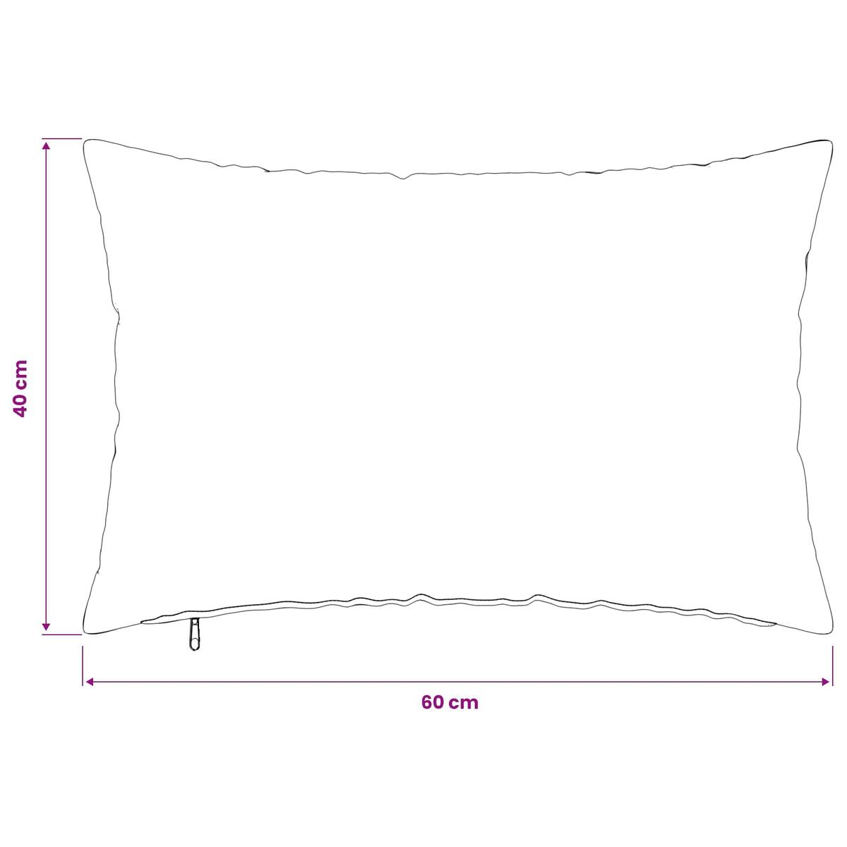 Presvlaka za jastuk 6 pcs HEERLEN Morska plava 40 x 60 cm