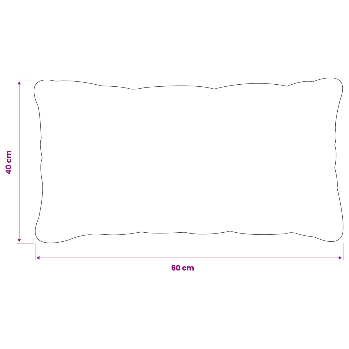 Presvlaka za jastuk 6 pcs HEERLEN Krem 40 x 60 cm Poliester